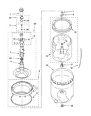 Agitator, basket and tub parts