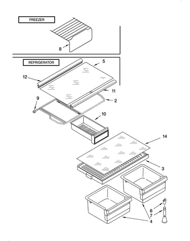 Shelf parts, optional parts