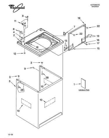 Top and cabinet parts