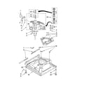 Whirlpool 3XGSC9455JQ3 machine base parts diagram