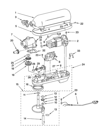 Case, gearing and planetary unit