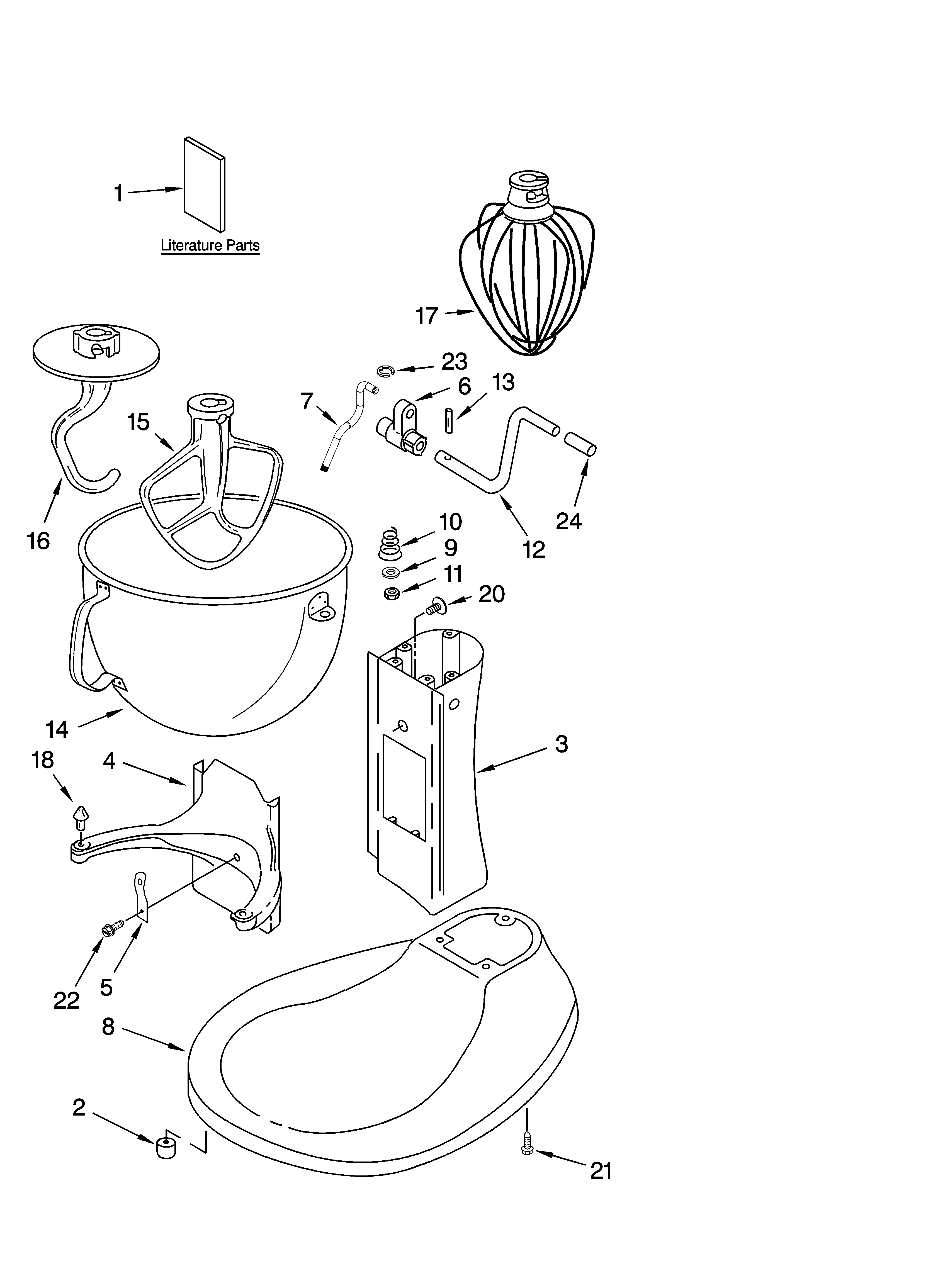 Base and pedestal unit and accessory parts