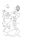 Base and pedestal unit and accessory parts