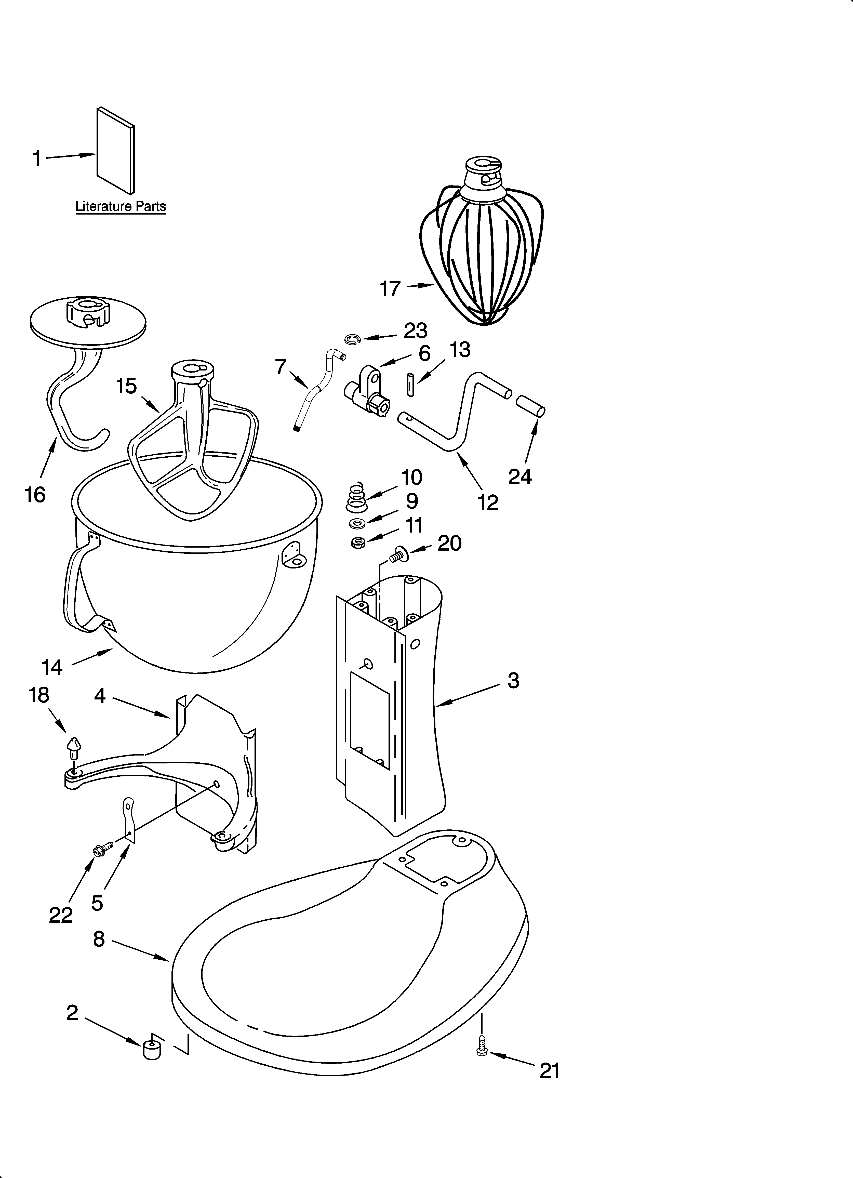 Base and pedestal unit and accessory parts