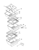 Refrigerator shelf parts
