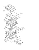Refrigerator shelf parts