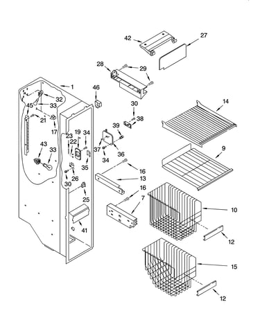 Freezer liner parts