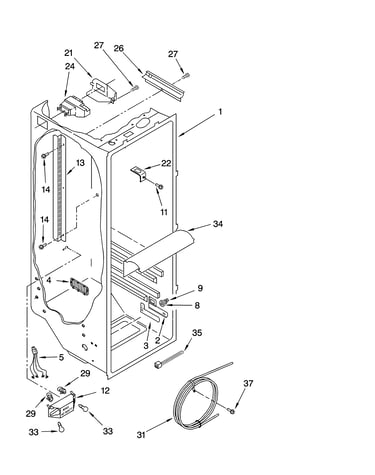 Refrigerator liner parts