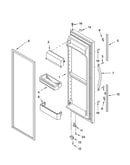 Refrigerator door parts