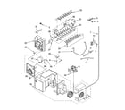 Whirlpool ED5FHEXMQ10 icemaker parts, parts not illustrated diagram