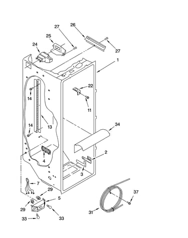 Refrigerator liner parts