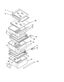 Refrigerator shelf parts