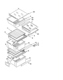 Refrigerator shelf parts