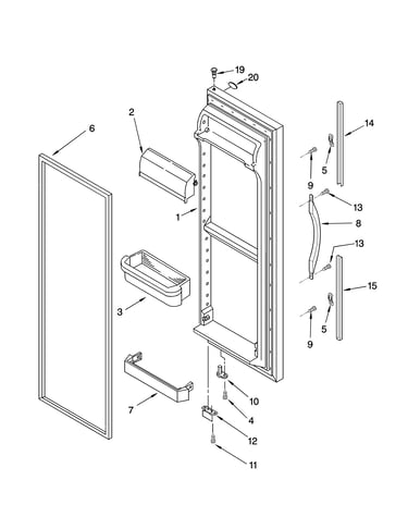 Refrigerator door parts