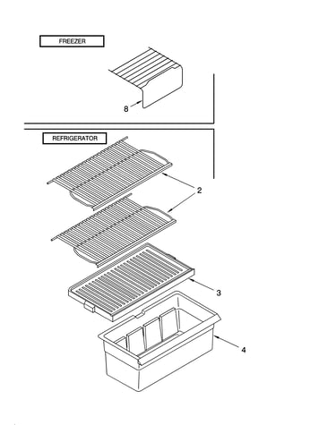 Shelf parts, literature and optional parts