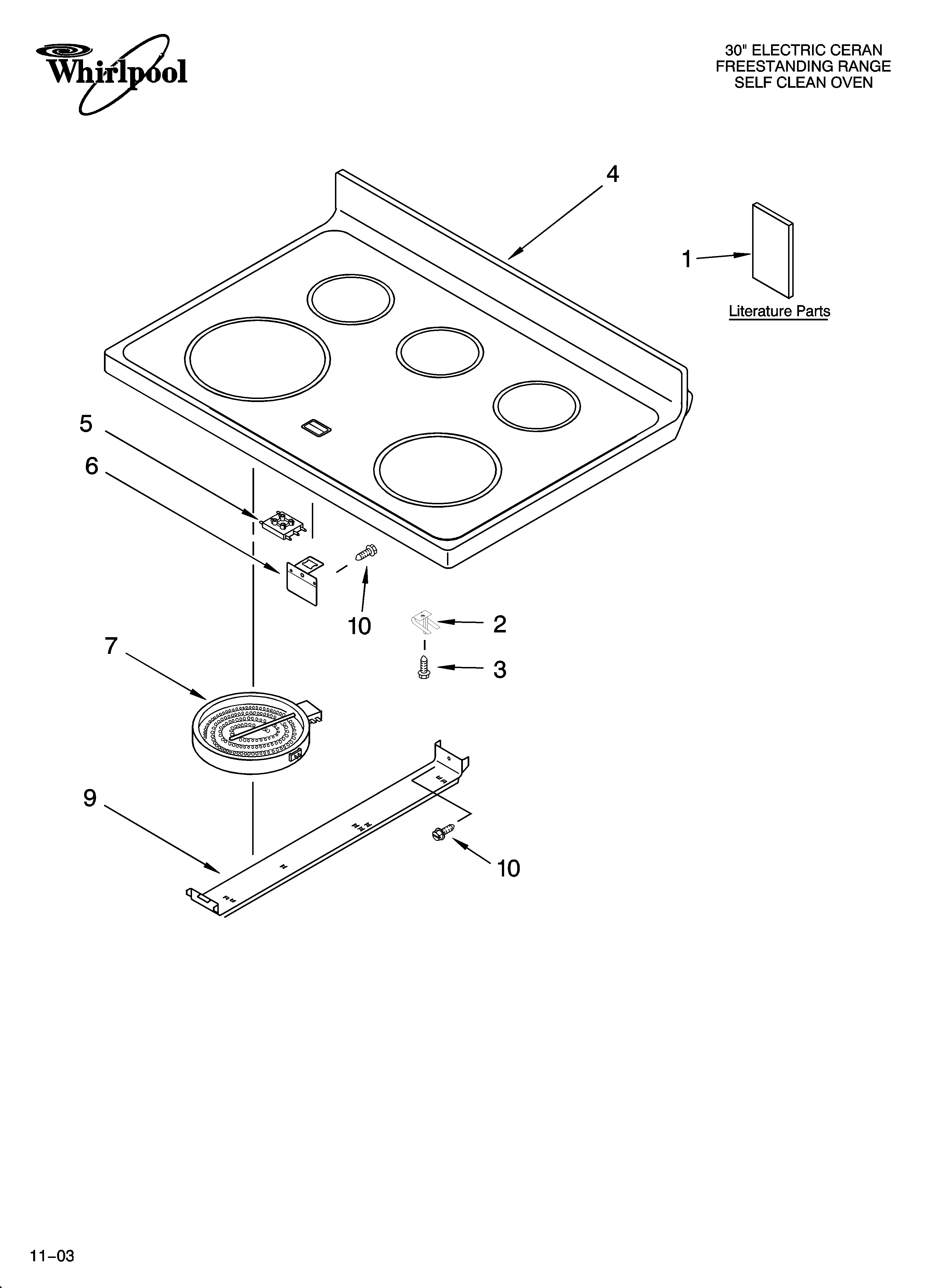 COOKTOP PARTS