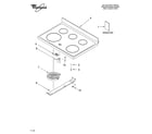 Whirlpool GR475LXMS0 cooktop parts diagram