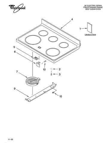 Cooktop parts
