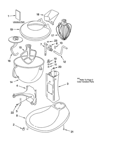 Base, pedestal unit and accessory parts