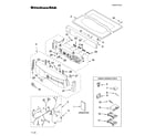 KitchenAid KEHS01PMT0 top and console parts diagram