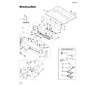 KitchenAid KGHS01PMT0 top and console parts diagram