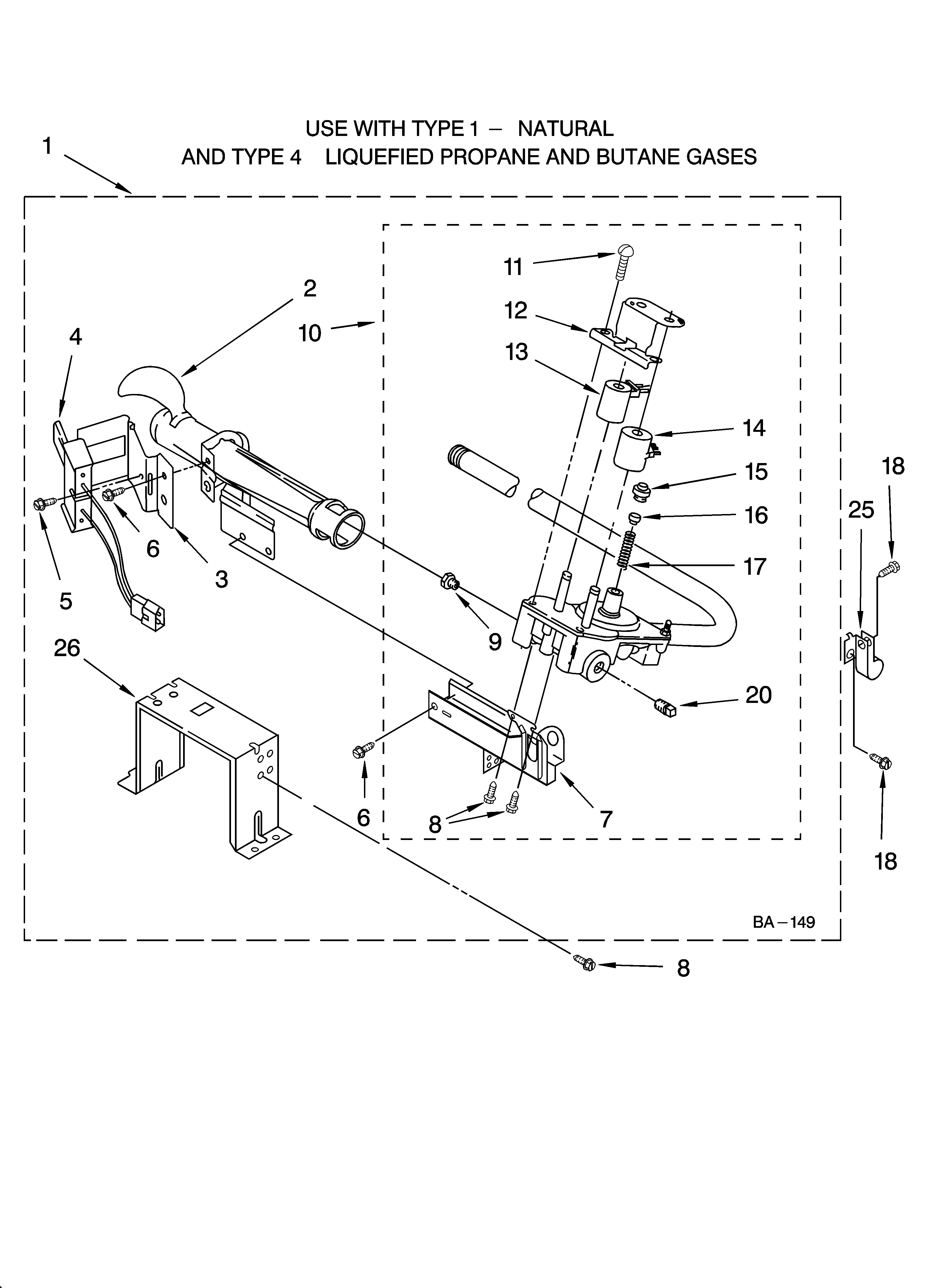8318276 BURNER ASSEMBLY
