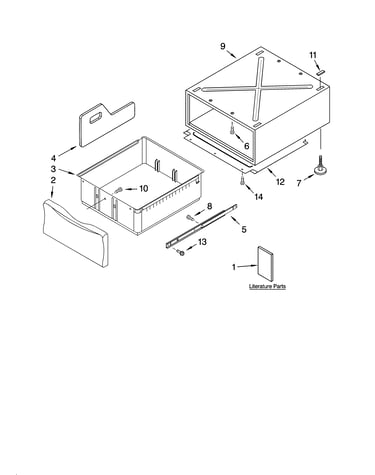 Pedestal parts (not included)