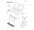 KitchenAid KHLU182MSS0 hood & ventilation parts diagram