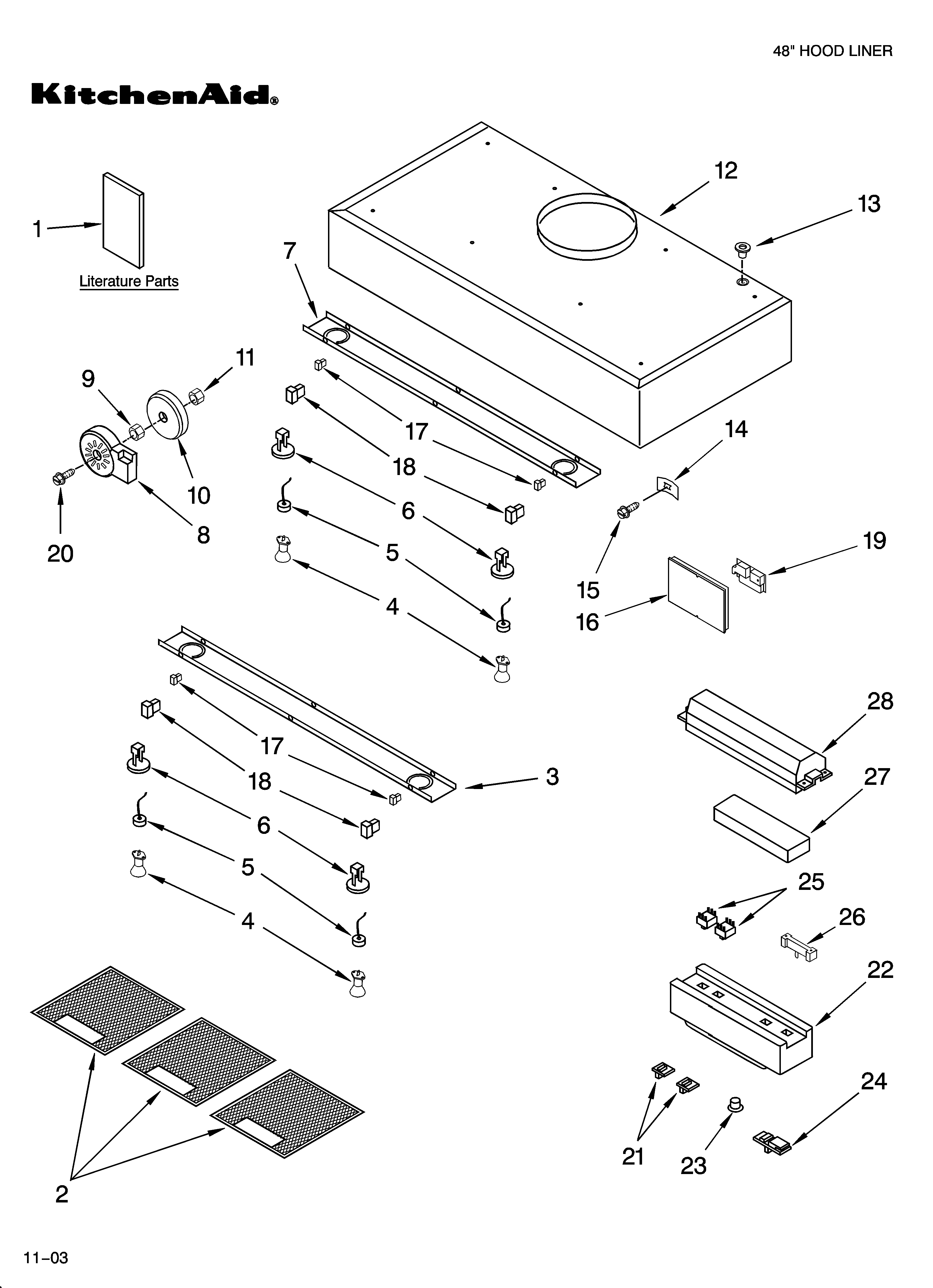 Hood & ventilation parts