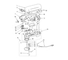 KitchenAid KV25H0X-3 case, gearing, planetary unit and accessory parts diagram