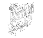Whirlpool LTG6234DT2 dryer bulkhead parts diagram