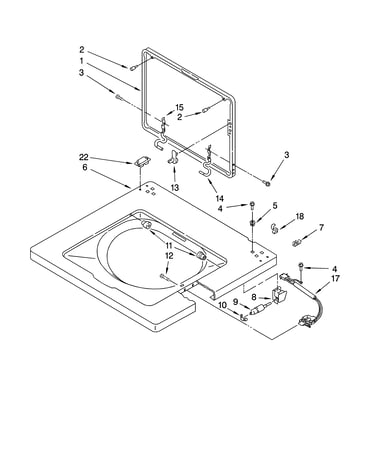 Washer top and lid parts