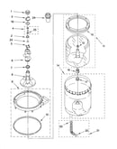 Agitator, basket and tub parts