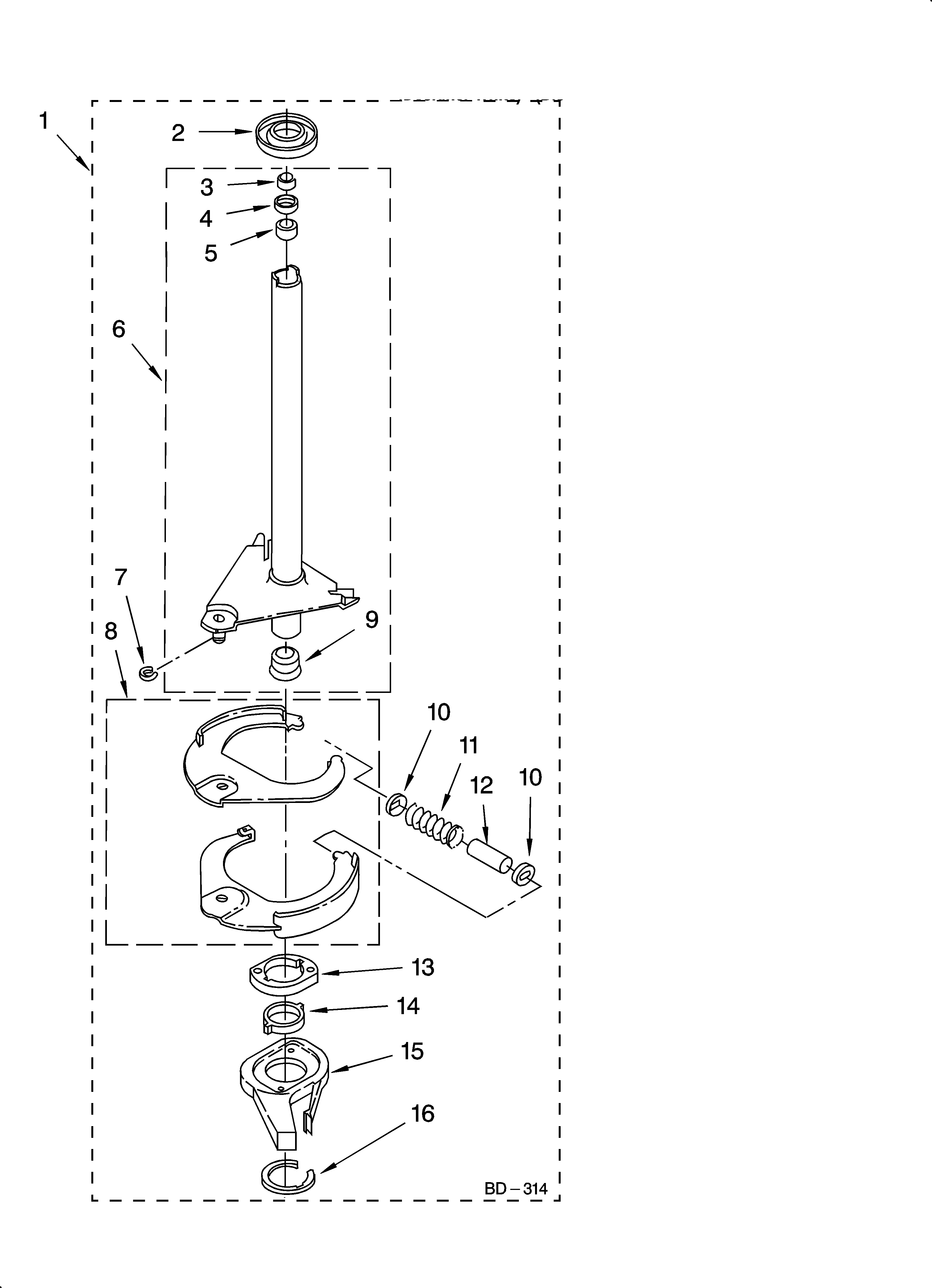 Brake and drive tube parts