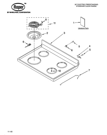 Cooktop parts