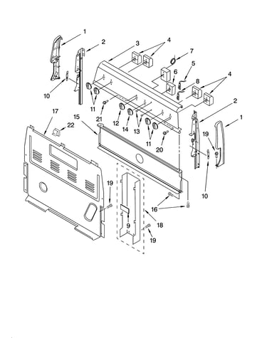 Control panel parts