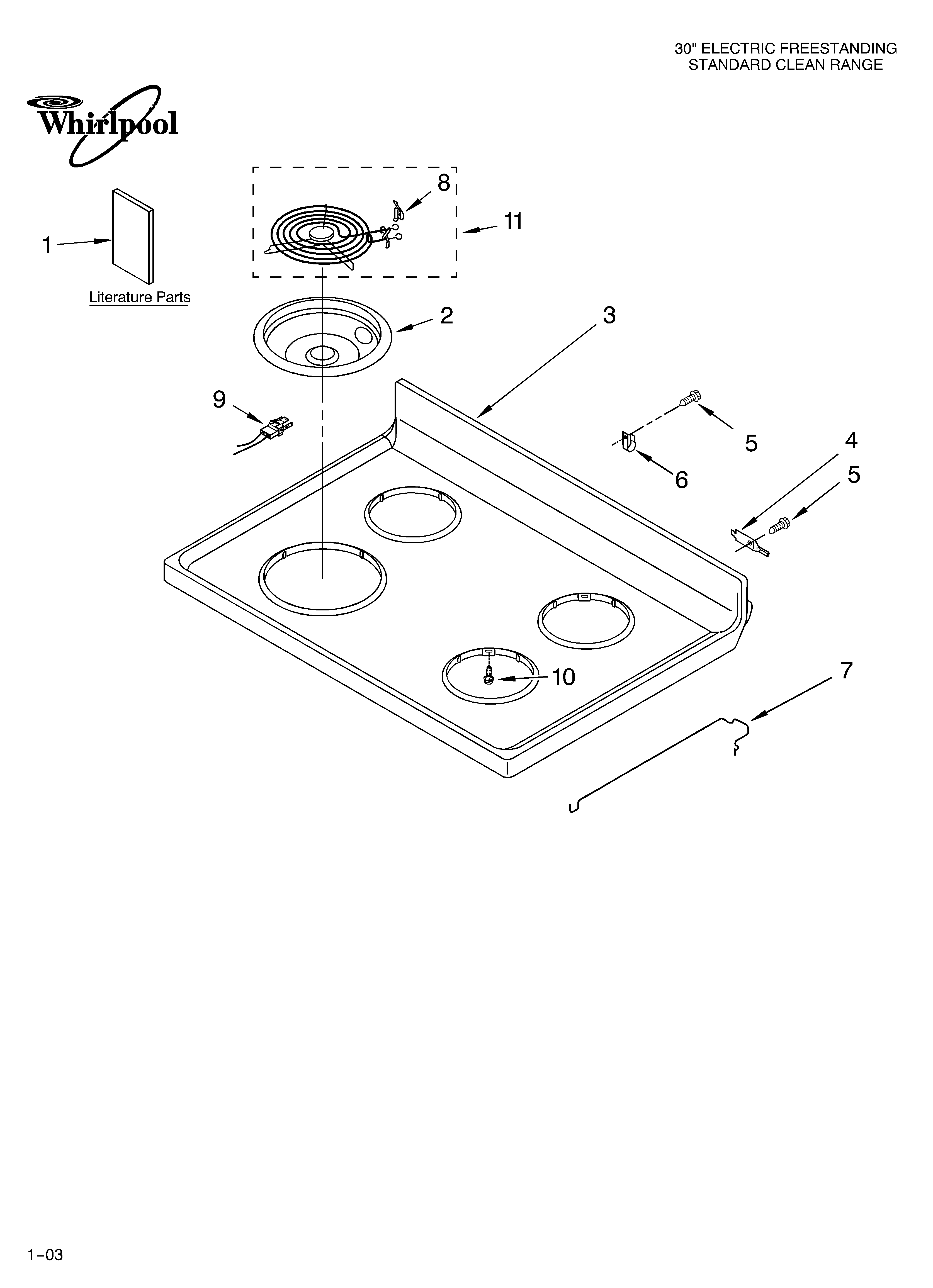 Cooktop parts