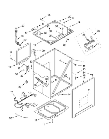 Cabinet and frame parts