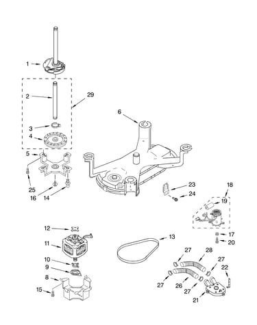 Brake, motor and pump parts
