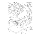Whirlpool CEE2760KQ1 top and console parts diagram