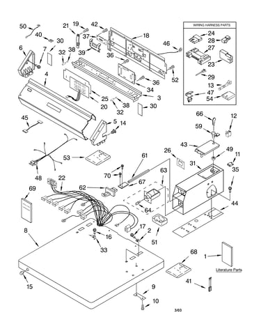 Top and console parts