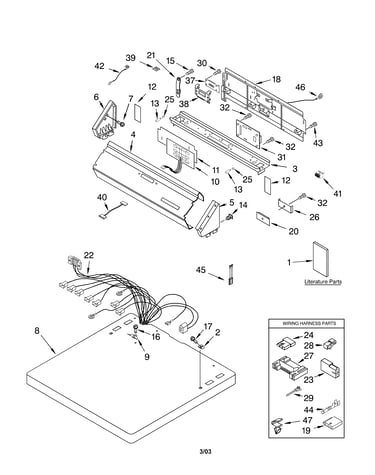 Top and console parts