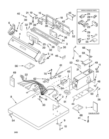 Top and console parts