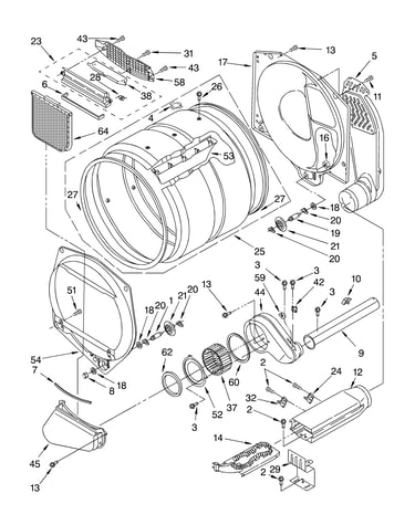 Optional parts (not included) bulkhead parts