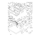 Whirlpool CGE2761KQ1 top and console parts diagram