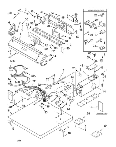 Top and console parts