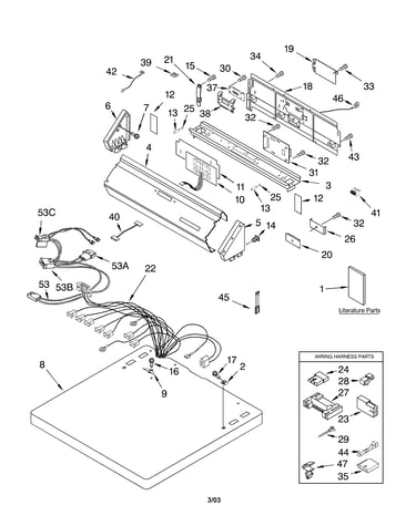 Top and console parts