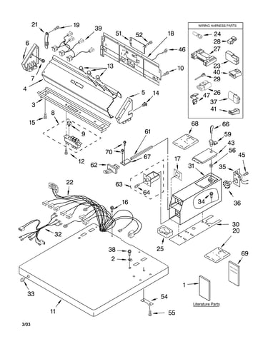Top and console parts