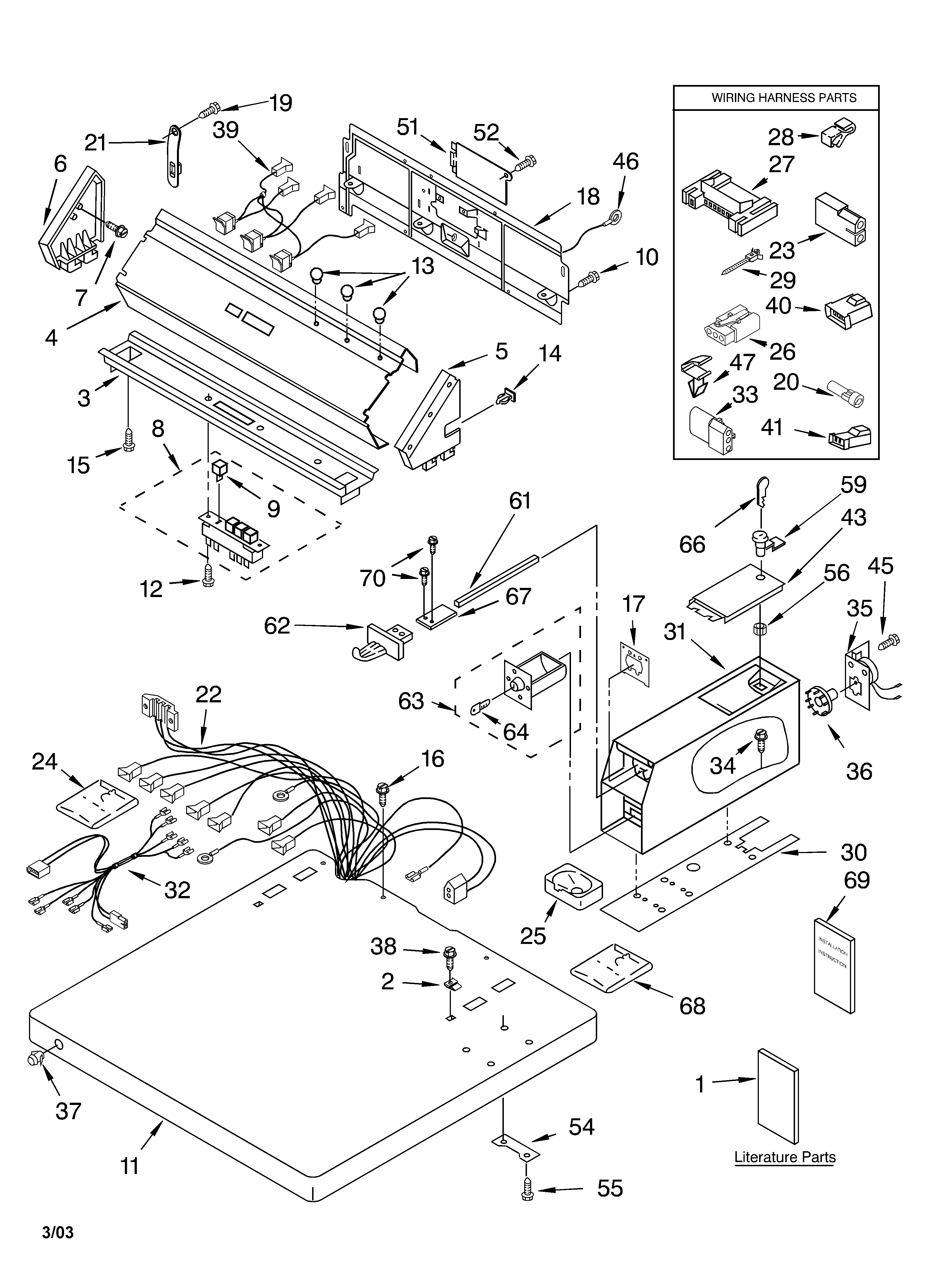 Top and console parts