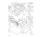 Whirlpool CGP2761KQ1 top and console parts diagram